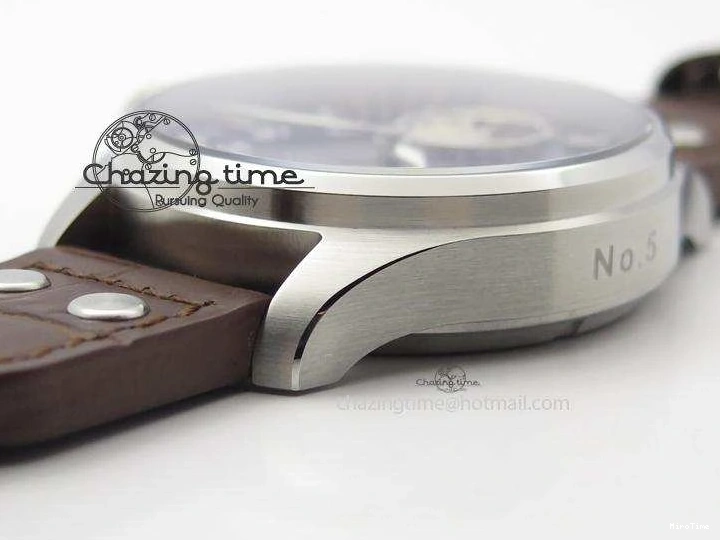 MIROTIME 0423 Reliable Big Pilot “Markus Buhler” IW5003 Turbine V6F Best Edition Blue Dial On Leather Strap A 7324